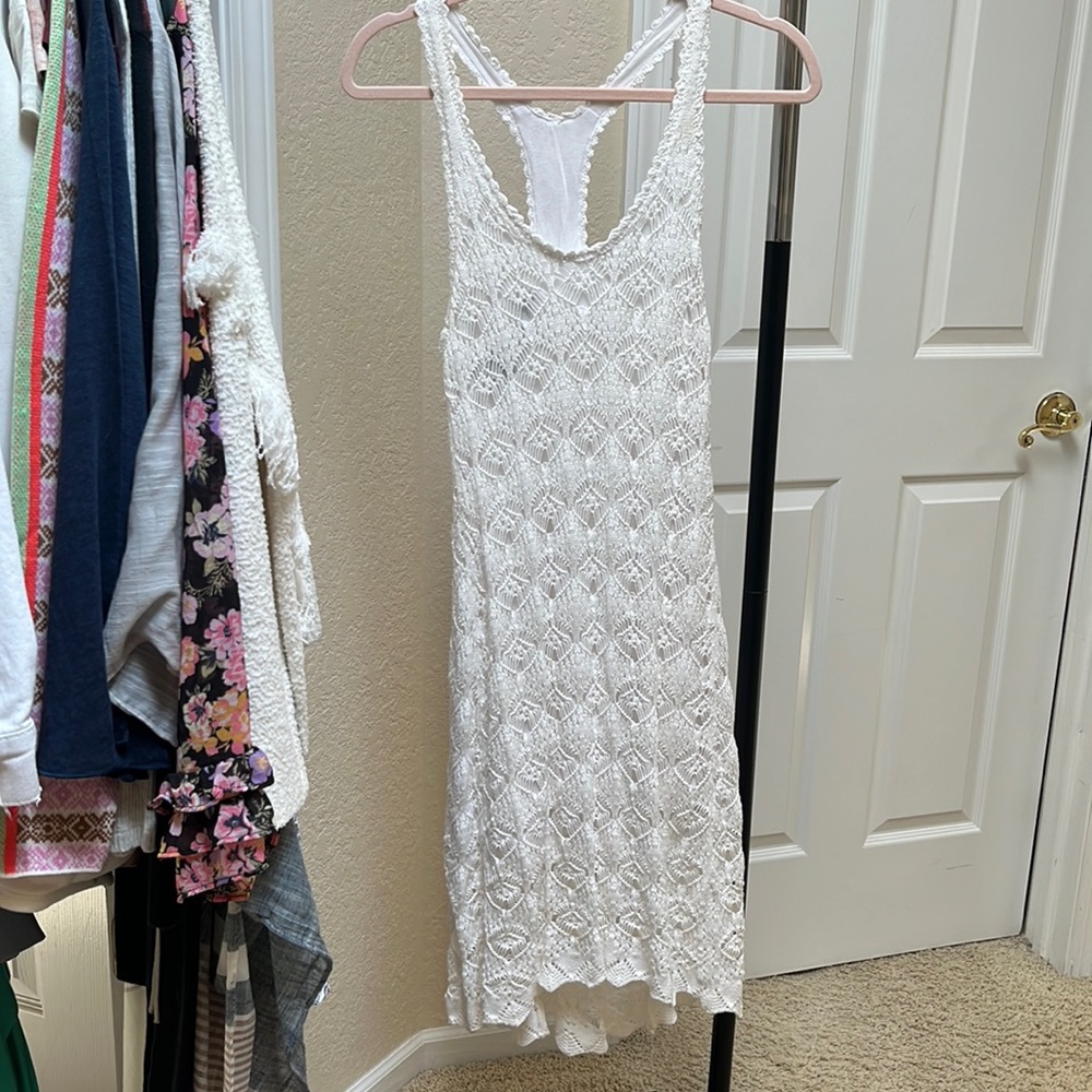 Moda International white eyelet sun dress